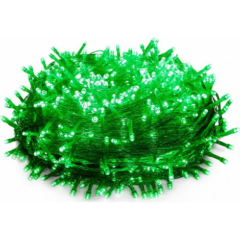 Guirlande Lumineuse LED Verte, 1000 LED, 220 V pour Décoration de Noël Extérieure (1/5)