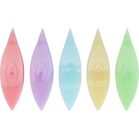 5 Pces Navettes à Dentelle en Plastique, Lot de 5 Outils DIY pour Fabrication de Dentelle, Accessoires de Couture (1/5)