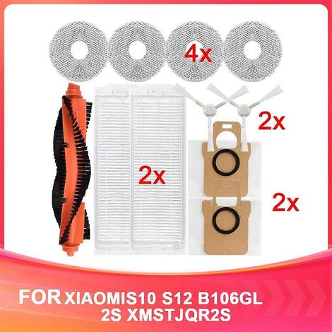 Pièces de rechange pour aspirateur robot Xiaomi M30pro et robot aspirateur C107 : brosse latérale principale, filtre et kit d’accessoires pour lingette de nettoyage. (1/5)
