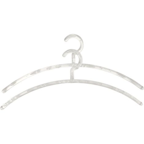 TrendLine Kleiderbügel Bubbles 2er Pack Kunststoff weiß