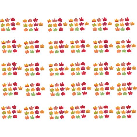feuilles d érable artificielles d automne multicolores en (1/5)