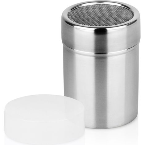 Stahlbehälter mit Sieb für Puderzucker und Zimt, 300 ml (1/5)