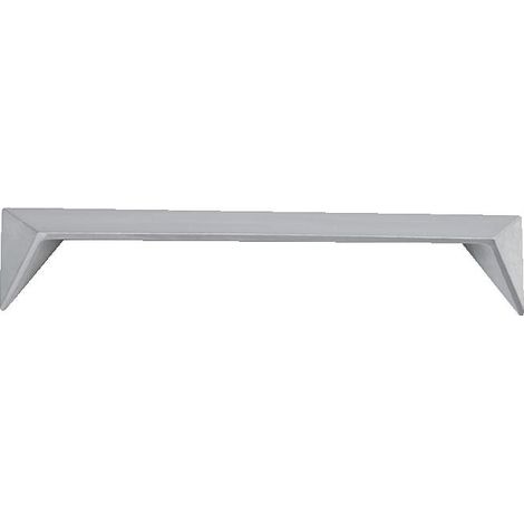 Poignée Elipse entraxe 32 mm zamak nickelé mat aspect inox - CADAP