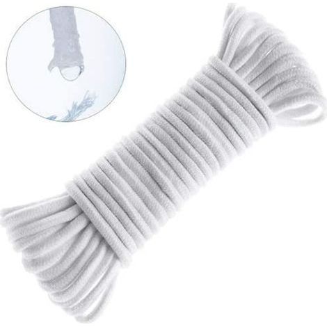 60 Pieds 6mm Diameter Cordon de mèche Capillaire à arrosage Automatique, mèche hydroponique Bricolage, Pot de jardinière à arrosage Automatique, Dispositif de système d'eau Automatique—— (1/5)