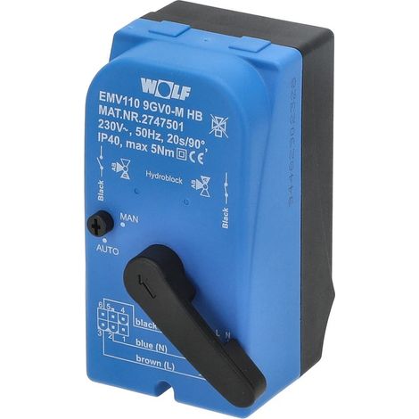 WOLF Moteur enfichable ouvert/fermé EMV110 HB (230VAC), 274750199