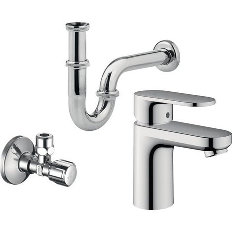 Kit rubinetto 70 Hansgrohe WTM Varnish 70 Angle Valve Schell Sifon Tube Comfort (1/2)
