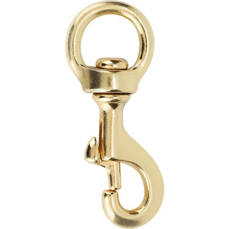 Mousqueton pour animaux durable avec pivot en laiton pour attache et laisse accessoire