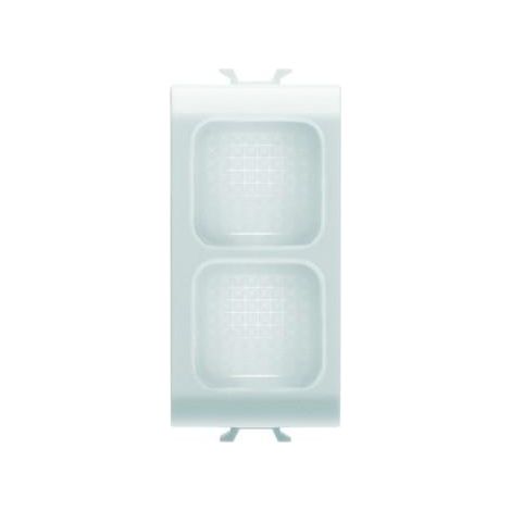 VOYANT DE SIGN. DOUBLE TRANSPARENT BLANC GEWISS GW10628