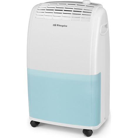 Deshumidificador 20 litros/día Orbegozo DH 2025, depósito 3,6 litros, asa y ruedas para fácil transporte, ajuste humedad mediante humidistato, 420 W (1/5)