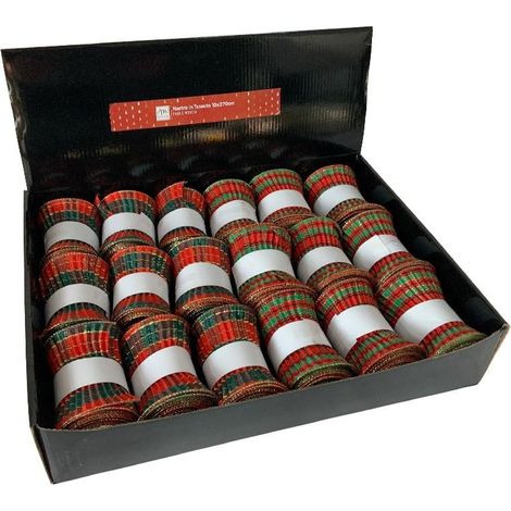 Nastro tartan 10 x 270 cm modello assortito Mercury