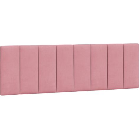 Coussin de tête de lit Hanko rose 160 cm velours CFW24488 (1/5)