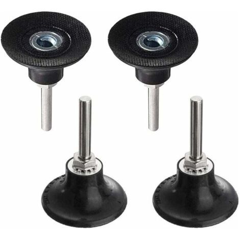 4Pcs Plateaux de Polissage 50mm Disc Pad Support de Disque Abrasif de Ponçage Mandrin Polissage avec Tige de 1/4 '' Porte-Disque Rondes à Verrouillage Changement Rapide pour Outil Rotatif (1/5)