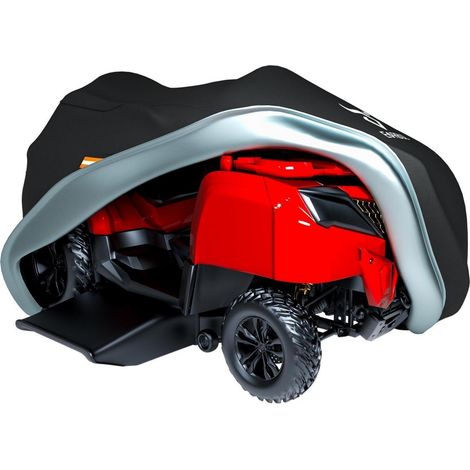 Aufsitzrasenmäher Abdeckung 420D wasserdicht UV-Schutz mit Tasche 198x148x122cm (1/5)