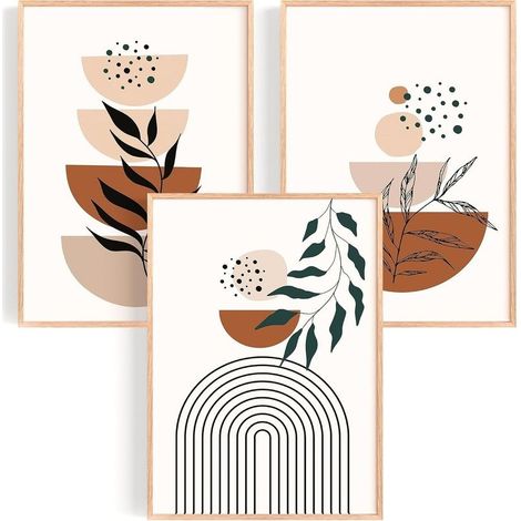 Lot de 3 Tableau Decoration Murale Affiche Décoration Chambre Maison Cousine Poster Mural Tableaux Déco Boho Salon (1/5)