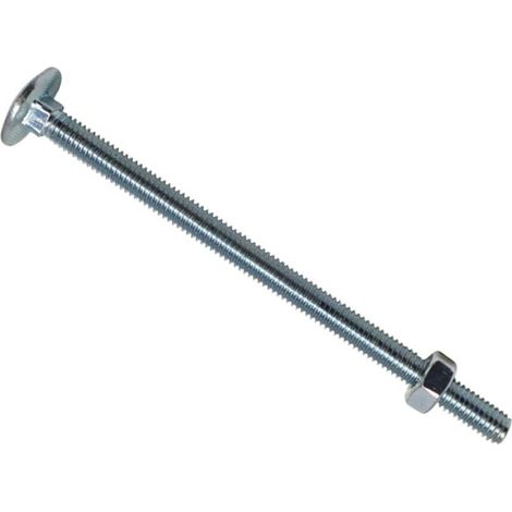 METALMATE Cup Square Hex Bolt & Nut Zp M6 x 100mm Box 25