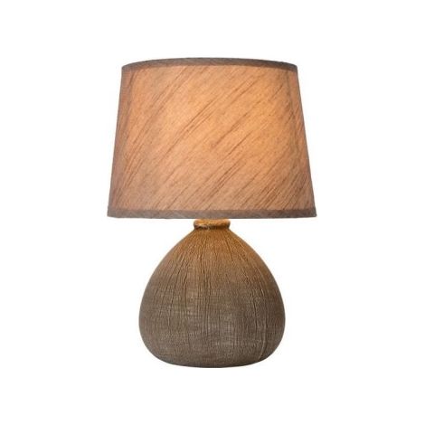 Lampada da tavolo Lucide Ramzi marrone E14 40W 26cm
