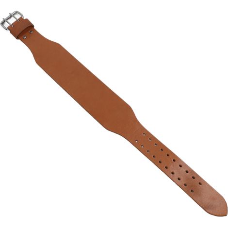 Ceinture d'haltérophilie en cuir monocouche à double boucle, soutien lombaire, pour hommes et femmes, taille XL. (1/5)