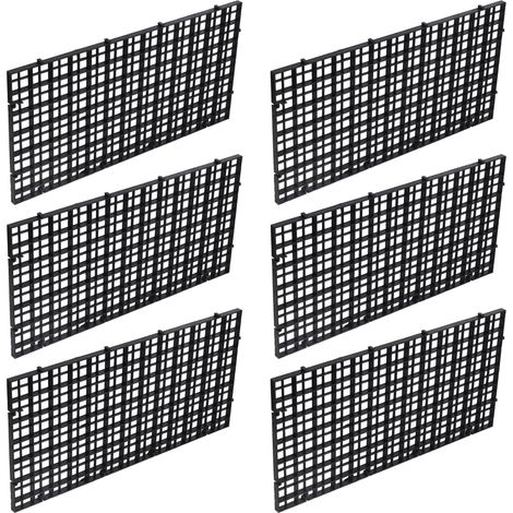 6 pièces grilles isoler Plateau Aquariums diviseur Plateau réservoirs de Poissons EggCrate diffuseur de lumière diviseur Filtre AquaticSupply Fishtank Filtre (1/4)