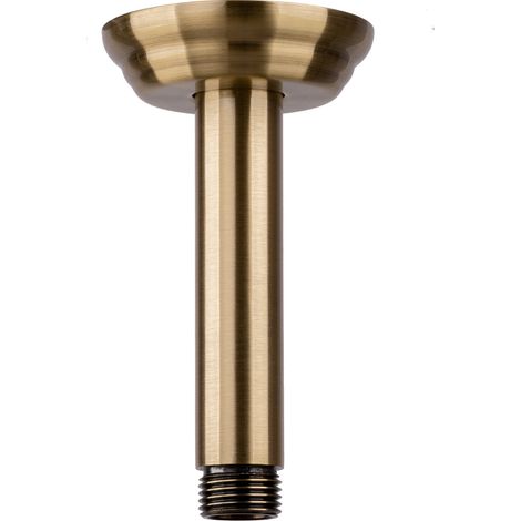 Bras de douche plafond PaulGurkes 10 cm en bronze rétro