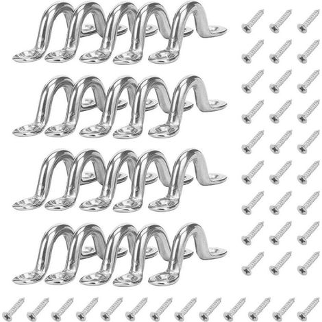 Boucles de Pont en Acier Inoxydable 304 Voûté Plate Pontet Etanche Antirouille Epaisseur Forme à Bosse Robuste avec 40 Vis m316 pour Bateau Bimini Kayak Canoë Voile d'Ombrage Voiture (1/5)
