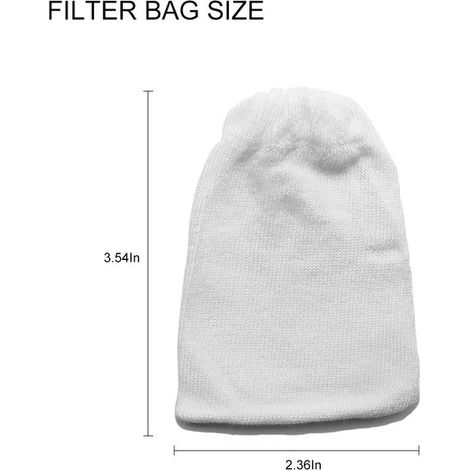 Lot de 4 sacs de filtration pour pompe d'aquarium, préfiltre de protection en maille tricotée, diamètre 6cm (1/4)