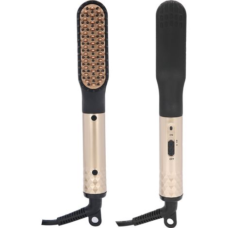 Lisseur à barbe électrique chauffant portable pour homme, brosse à barbe 110-240 V (prise européenne). (1/5)