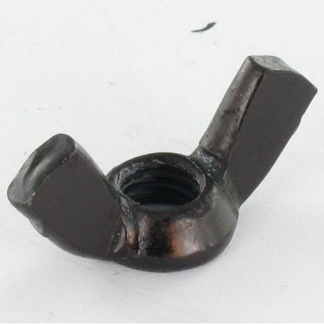 Ecrou à oreille M5 Forme amEricaine Acier zingué noir - 10 pièces (1/3)