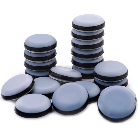 16 PCS Patins de Meubles, Patins en Téflon Auto-Adhésifs Patins pour Meubles Protection, Rond, Patin de Chaise(25 mm) (1/5)
