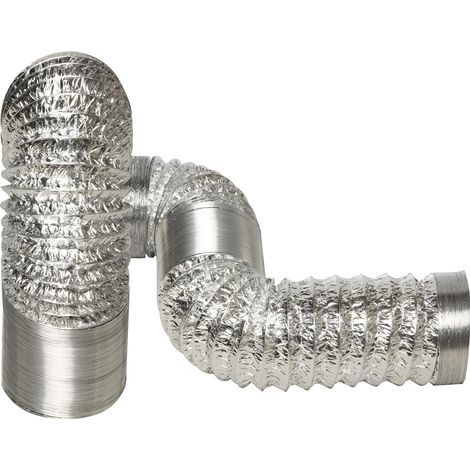 Tubo flexible para conductos de ventilación 160 mm x 3 m - Tubo de evacuación de aire - Tubo de conducto para calefacción y refrigeración - Ventilación y aire acondicionado (1/4)