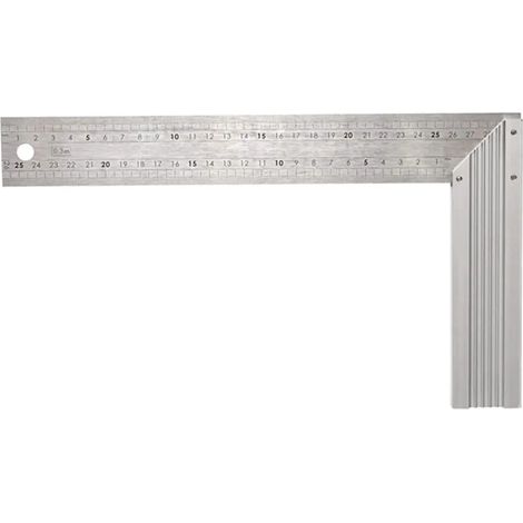 Regla de escuadra irimo 250 mm medición marcado ángulos 90 45