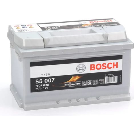 Batería de Coche 74 Ah 750 A EN Bosch S5007