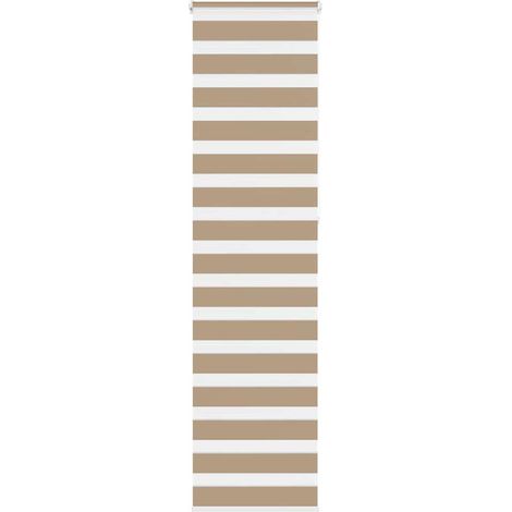 Doppelrollo Sandbraun 65x230 cm Stoffbreite 60,9 cm Polyester