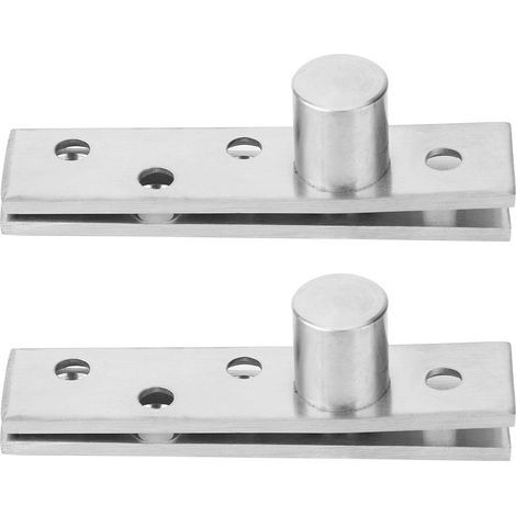 2PCS 360 Degree Rotary Pivot Hinge Stainless Steel Rotating Door 75mm (1/5)