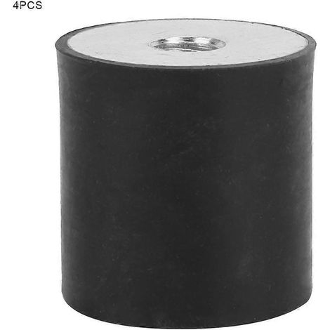 4 amortisseurs de vibrations à bobine isolateur à roulement en caoutchouc avec filetage interne (DE3030 M8) (1/4)