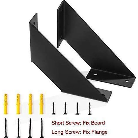 4 Pcs Equerre Etagere Murale, Equerre Metal De Tagre Robuste, Equerre Fer Forge Pour Etageres Bricolage 15cm