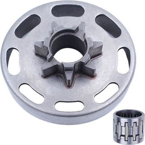 .325 \"Pas 7 dents Pignon de tambour d\'embrayage Pour Husqvarna 435, 435E 440, 440E avec roulement à aiguilles Pièces détachées 50544 (1/4)