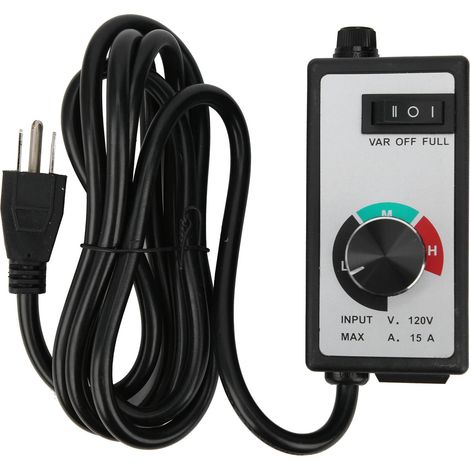 Fan Speed Controller Variable Adjuster Electronic 120V 1500W 15A US Plug 2 Meter Cord (1/5)