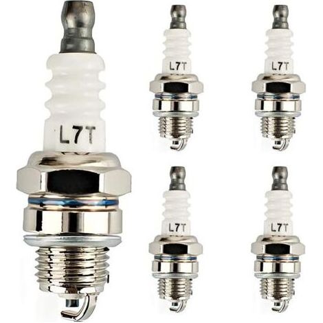 Pièces Bougie d'Allumage L7T Tronçonneuse Tondeuse à Gazon Petit Moteur Accessoire Pièces Compatible Bougies d'Allumage de Rechange pour Débroussailleuses et Tronçonneuses Remplace (1/5)