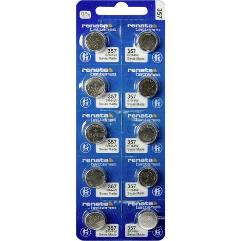 Renata Pile bouton 357 1.55 V 10 pc(s) 160 mAh oxyde d'argent 357 MP CE RENATA (1/2)