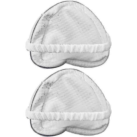Housses de coussin pour genoux, lot de 2, en fibre, avec élastique et fermeture éclair, blanches, 25 x 25 cm, respirantes et résistantes. (1/4)