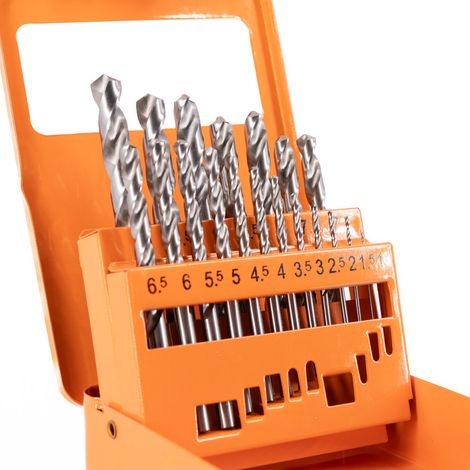 Vaunt 19 Piece HSS Ground Forged Drill Bit Set Self-centering Tip 1mm to 10mm (1/5)