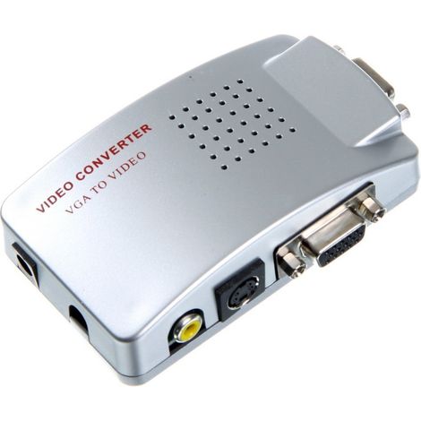 Convertitore Adattatore Video Da Vga A Av, Rca,s-Video Per Monitor Pc Proiettori (1/4)