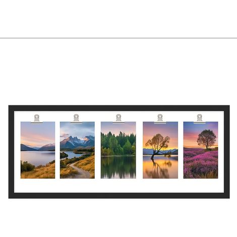 JF HOME BLISS 25x10 Inch Modern Panoramic Frame, Wall Hanging Panoramic Picture Frames, Black Frames for Home Décor Wall Decoration (1 pcs)
