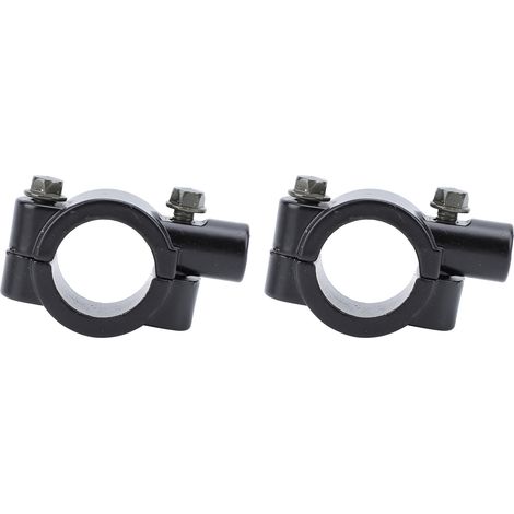 2 pièces 25mm support de montage de miroir de guidon de moto adaptateur de support de pince universel pour moto ATV Scooter projet vélos noir M8. (1/5)