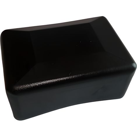 Tappo terminale esterno per profilo, tappo, tetto, 30x20, 10 pezzi, nero (1/5)