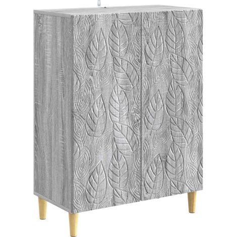 Sideboard Grau Sonoma 66 x 34,5 x 90 cm Holzwerkstoff vidaXL