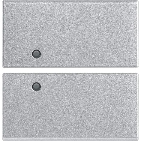 VIMAR - 14752.SL Zwei halbe Knöpfe 2M neutral pers. Silber
