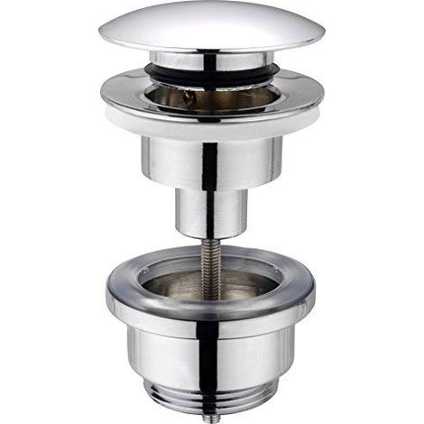 Cornat Push Up Bouton Pression Bonde de vidage pour 11/4``pour lavabo, chromé, t317421oh