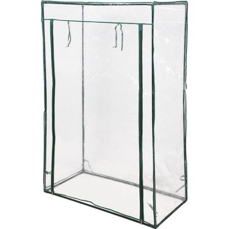 Mini Gewächshaus 100x50x150 cm, PVC/Stahl (1/6)