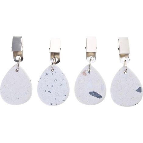 Lot de 4 poids de nappe en fer pour nappe, pendantes, nappes, pendantes, pinces à nappe, pinces de poids (1/5)